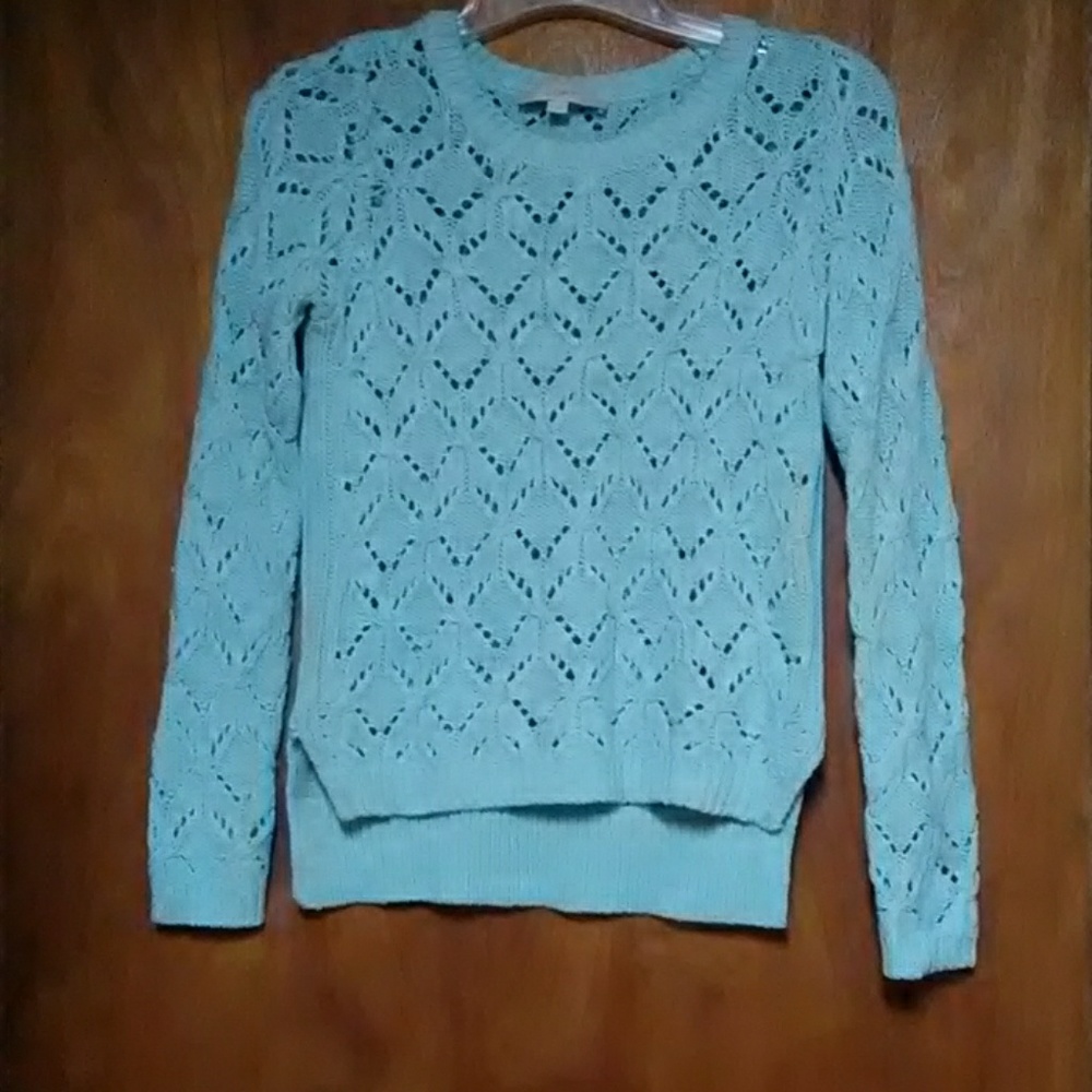 Long sleeve sweater cotton blend